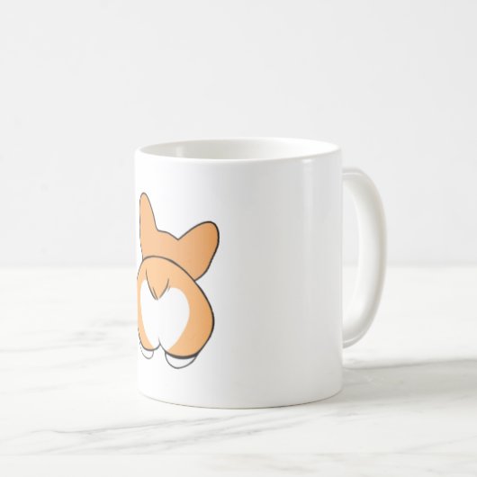 Cute Corgi Butt Mug (Devant droit)