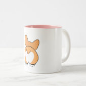 Cute Corgi Butt Mug - 2 tonalités (Devant droit)