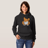 Cute Corgi Butt Regular Hoodie (Voorkant volledig)