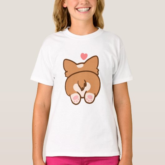 Cute Corgi Butt Shirt (Voorkant)