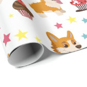 Cute Corgi Cadeaupapier (Rol Hoek)