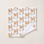 Cute Corgi Chien Chien Chien Motif (Gant de toilette)