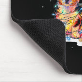 Cute Corgi Dog Christmas Lights Xmas Holidays Muismat (Hoek)