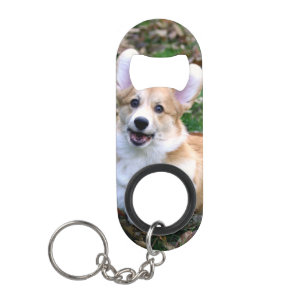 Cute Corgi Dog Leaping Mini Flessenopener