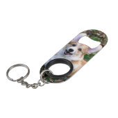 Cute Corgi Dog Leaping Mini Flessenopener (Voorkant Gekanteld)