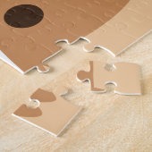 Cute Corgi Dog met persoonlijke naam Legpuzzel (Zijkant)