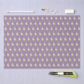 Cute Corgi Dog Pattern on Violet Background Tissuepapier (Craft)
