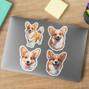 Cute Corgi Dog Puppy Sticker
