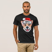 Cute Corgi-kerstPet Dog Big T-shirt (Voorkant volledig)