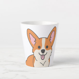 Cute Corgi Latte Mok