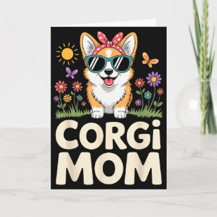 Cute Corgi-ontwerp voor vrouwen meisjes moeder hon Kaart