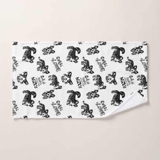 Cute Corgi Pattern Bad Handdoek (Handdoek)