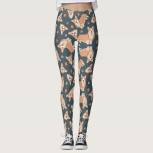 Cute Corgi Pattern Leggings