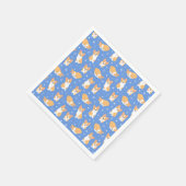 Cute Corgi Pattern Servet (Hoek)