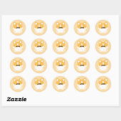 Cute Corgi Ronde Sticker (Vel)
