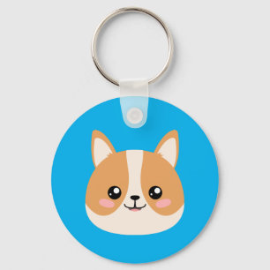 Cute Corgi Sleutelhanger