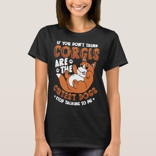 Cute Corgi T-shirt (Voorkant)