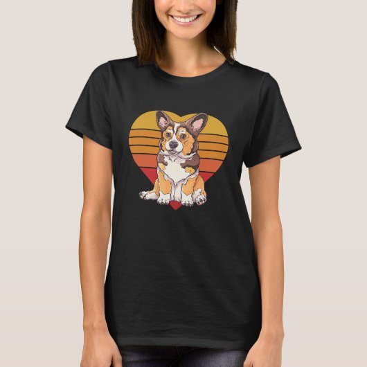 Cute Corgi T-shirt (Voorkant)