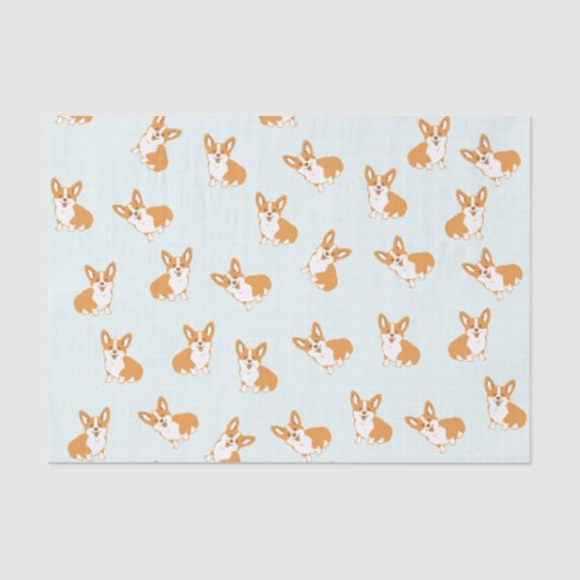 Cute Corgi-weefselpapier Tissuepapier (Voorkant)