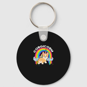 Cute Corgicorn _ Eenhoorn Regenboog _ Corgi Eigena Sleutelhanger