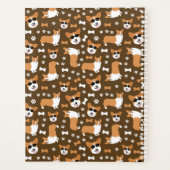 Cute Corgis Welsh Corgi Dogs Funny Pattern Planner (Achterkant)