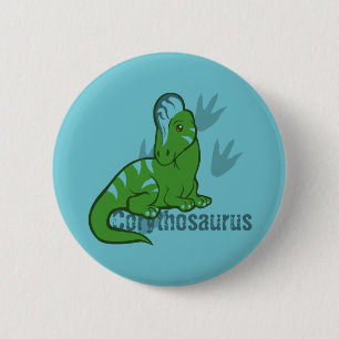 Cute Corythosaurus Ronde Button 5,7 Cm