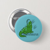 Cute Corythosaurus Ronde Button 5,7 Cm (Voorkant /achterkant)