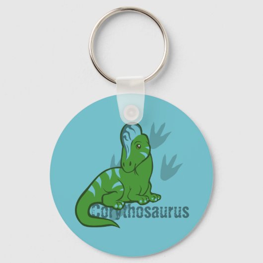 Cute Corythosaurus Sleutelhanger (Voorkant)