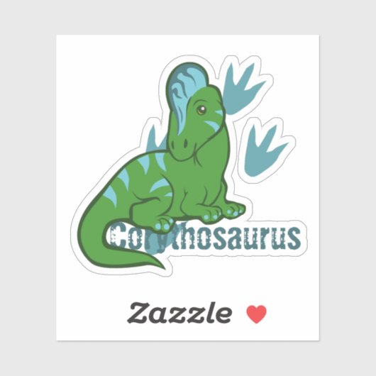 Cute Corythosaurus Sticker (Vel)