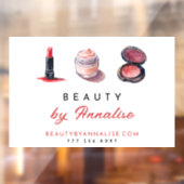 Cute Cosmetics Schoonheidsmake-up Artiest Raamsticker (Vel 2)