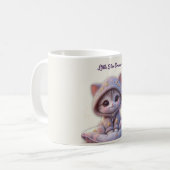 Cute Cosmic Cat Mug – Pastel Galaxy Kitten (Devant gauche)
