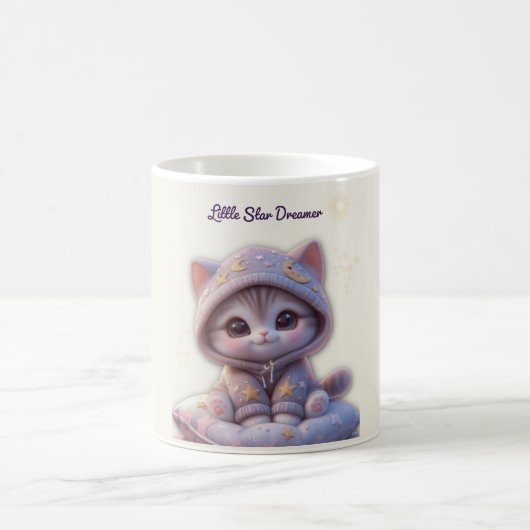 Cute Cosmic Cat Mug – Pastel Galaxy Kitten (Centre)
