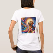 Cute Cosmic Happy drôle chien tshirt (Dos)