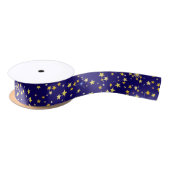 Cute Cosmic Pattern Sterrennacht Galaxy Navy Blue Lint (Spoel)