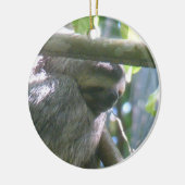 Cute Costa Rica Sloth Ornament (Links)