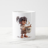 Cute Cosy Fille Café Mug (Devant)
