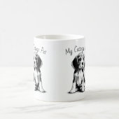 Cute Cottage Huisdier -Beagle/ Personaliseer Koffiemok (Center)