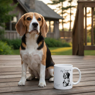 Cute Cottage Huisdier  -Beagle/ Personaliseer Koffiemok