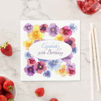 Cute Cottagecore Tuinfeest Boho Bloemige Verjaarda Servet