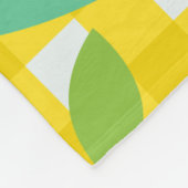 Cute Cottcore aardbeien Pset Yellow Fleece Deken (Hoek)