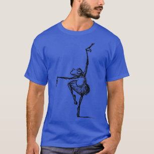 Cute Cottcore Aesthetisch Kikker Mushroom Ballet V T-shirt