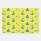 Cute  Cottcore Padroom Geel en Roze Inpakpapier Vel (Voorkant 2)