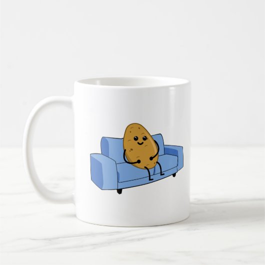 Cute Couch Potato Koffiemok (Links)