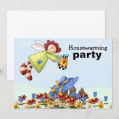 Cute Country Angel Watering Flowers (Voorkant / Achterkant)