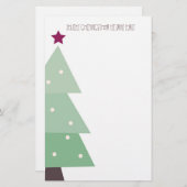 Cute & Country Kerstmis Briefpapier (Voorkant / Achterkant)