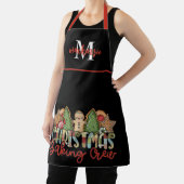 Cute Country Monogrammed Kerstmis Baking Schort (Insitu)