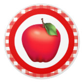 Cute Country pomme fruit cuisine bouton (Devant)