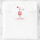 Cute Country Santa Christmas Sticker (Sac)
