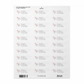 Cute Country Snowman Christmas Return Labels (Full Sheet)