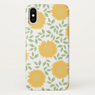 Cute Country Sunflower Patroon iPhone X Hoesje